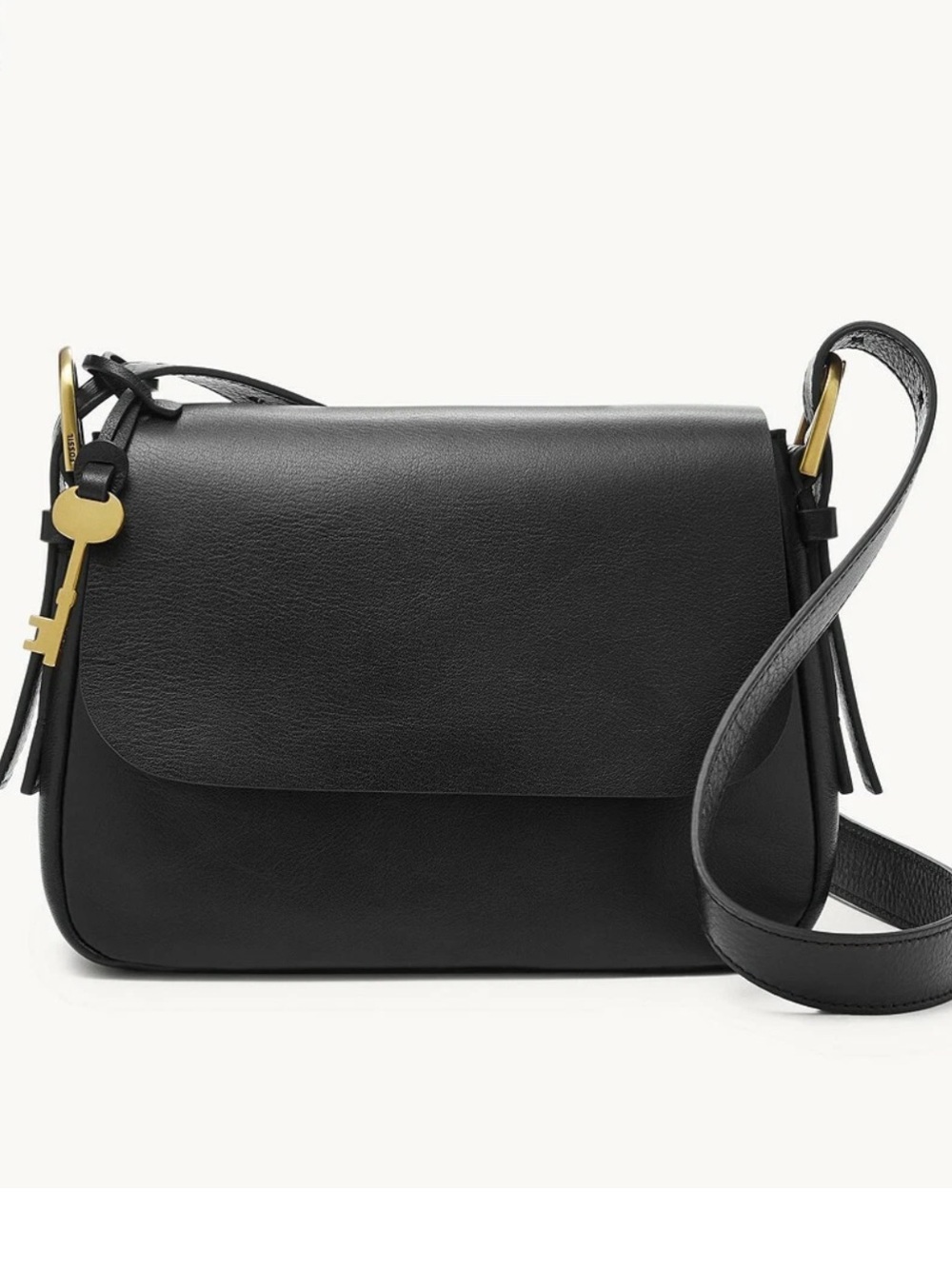 Fossil Harper Black Leather Crossbody Bag Indie Sleek